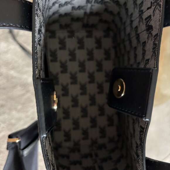 MICHAEL Michael Kors Black Hadleigh Small Double Handle Tote - Picture 5 of 6